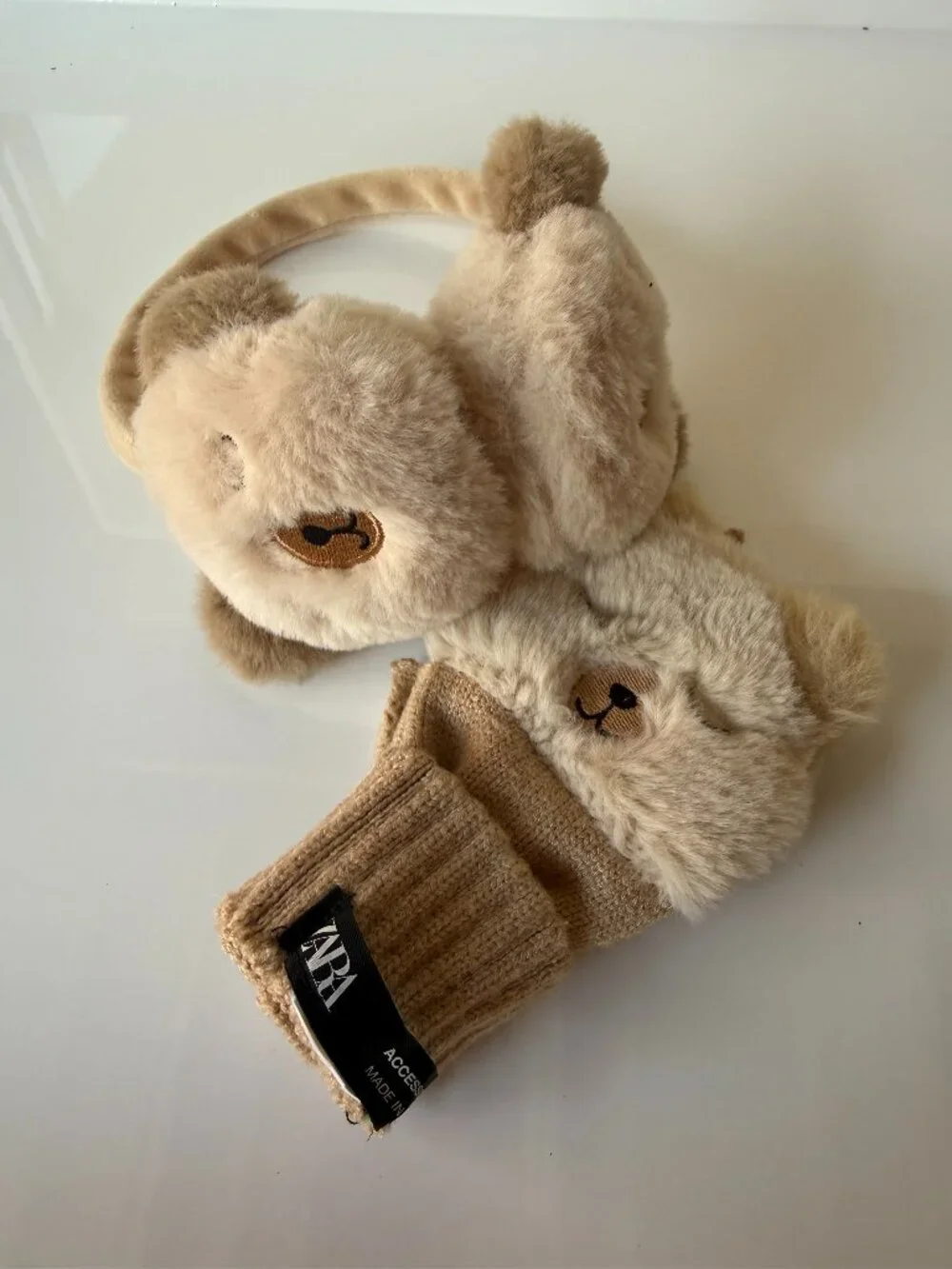 NWOT Zara Kids Plush Ear Muffs